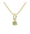 August Birthstone Silver Necklace SPE-5717